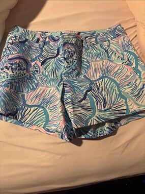 Lilly Pulitzer Turquoise, Pink & Navy Printed Shorts